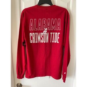 NWT Men’s Alabama Crimson Tide Red Pullover Long Sleeve T-Shirt Men’s Size M NEW